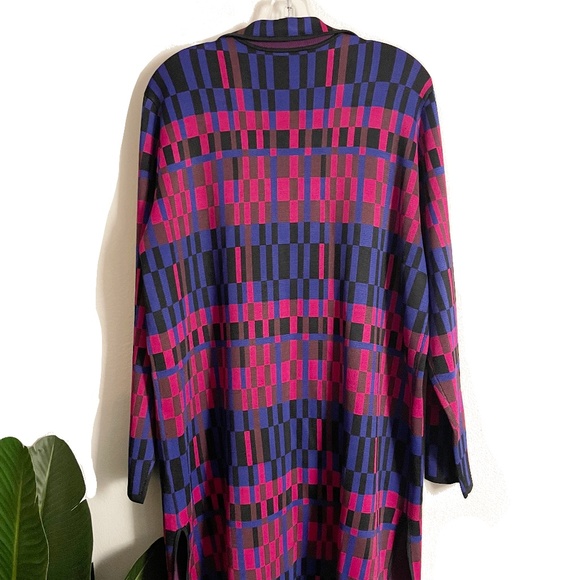 Per Se Carisle Venice Rayon Cardigan Sweater Long Sleeve Duster XXL Plus Size - Picture 4 of 10